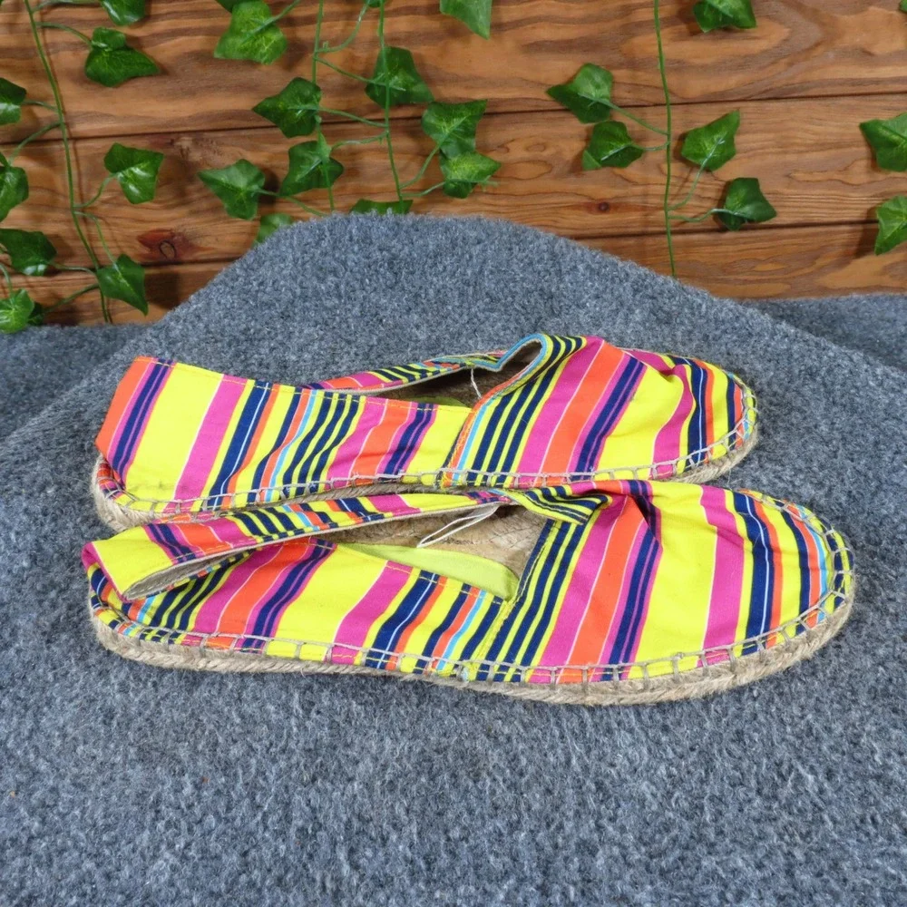 GAP Espadrille Women Casual Shoe Size 7 Summer Beach Multi-Color Striped‎ Fabric